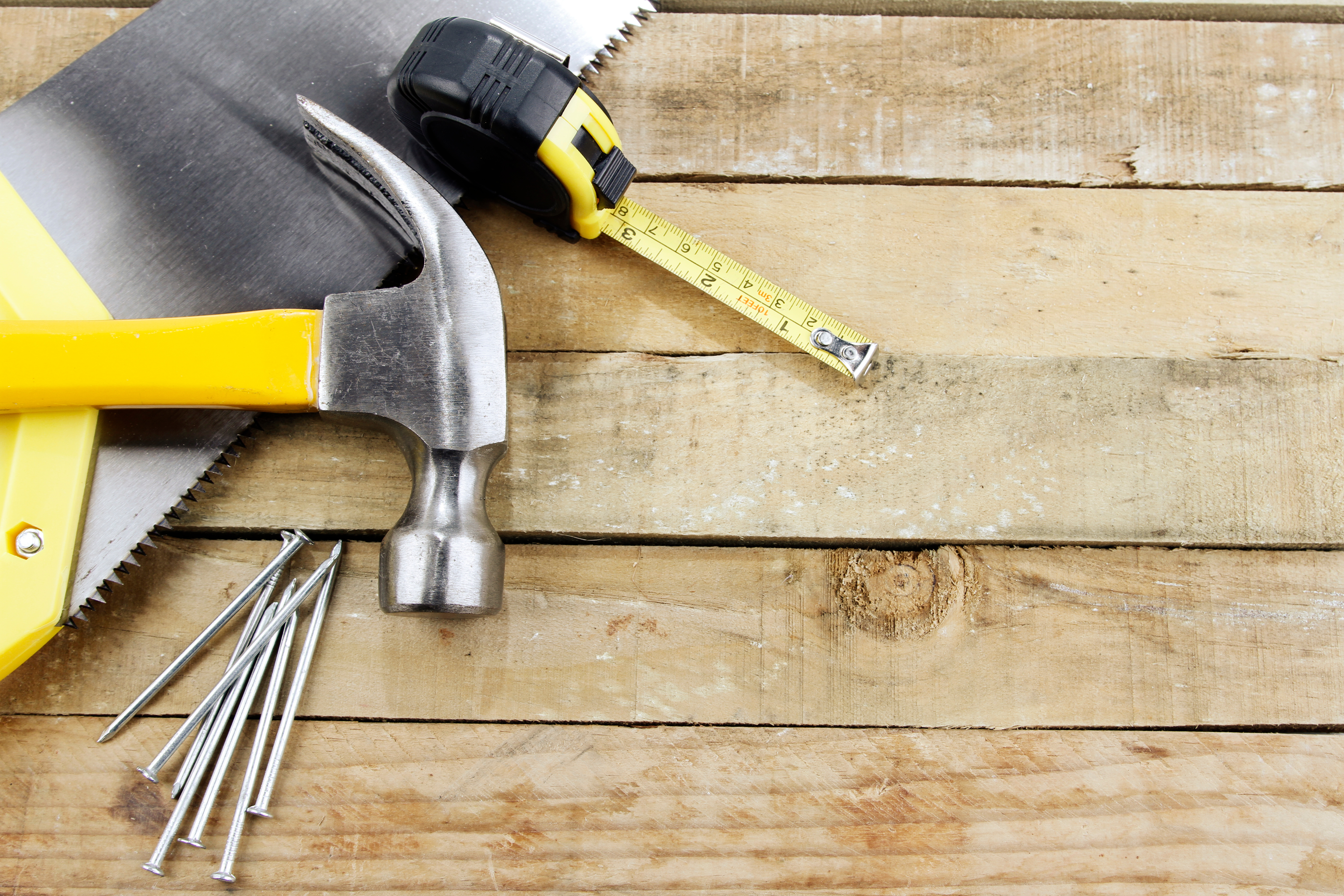 Tools on wood