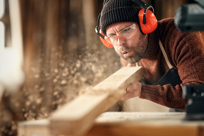 Carpenter blowing